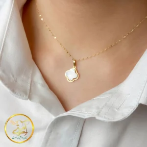 آویز گردنبند طلا مدل ونکلیف سواروسکی