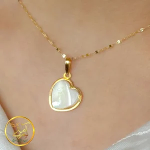 آویز گردنبند طلا مدل قلب سواروسکی