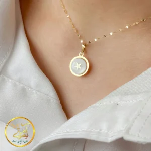 آویز گردنبند طلا مدل ستاره سواروسکی